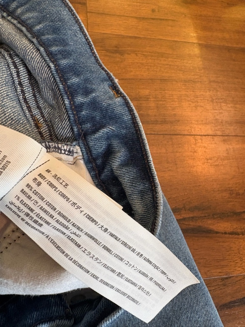 Abercrombie & Fitch Curve Love The 90's Straight Ultra High Rise Size 27/4r - Picture 7 of 7